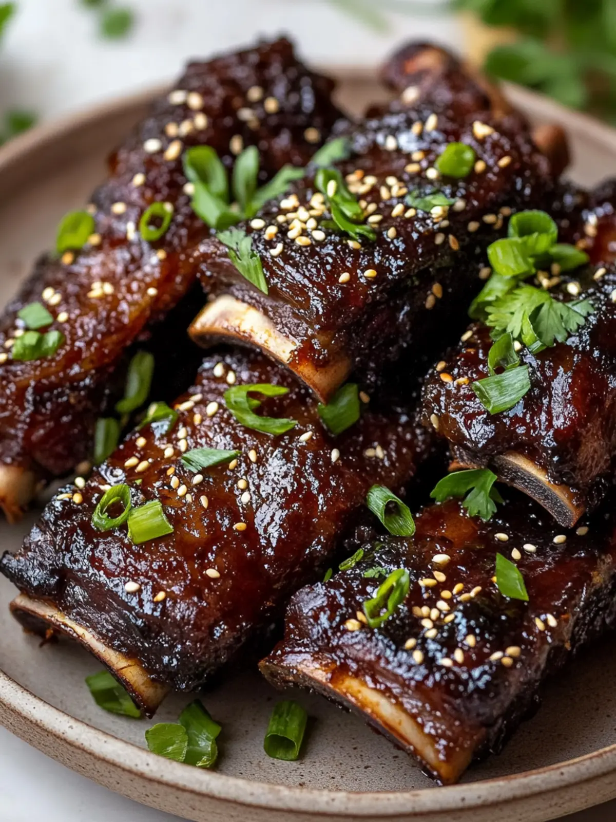 Sticky Caramelized Asian Beef Short Ribs