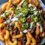 Carne Asada Loaded Curly Fries