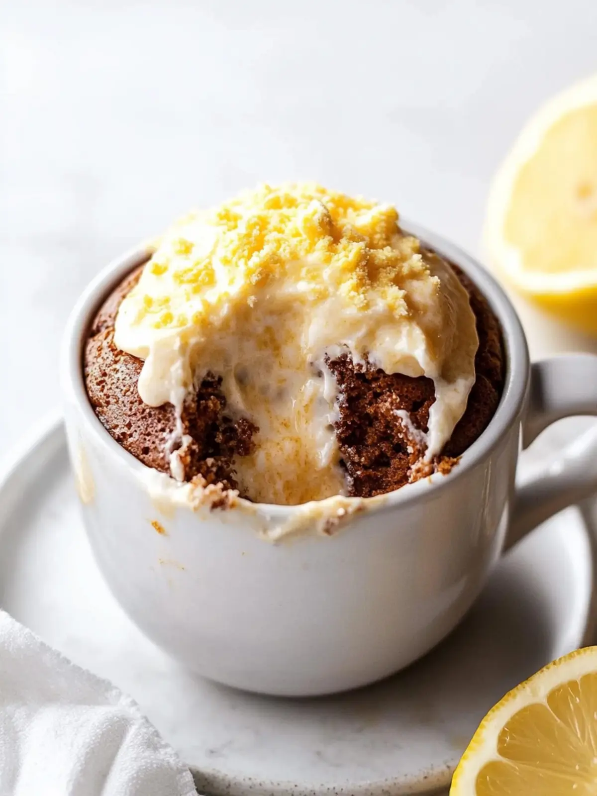 Easy 3 Ingredient Mug Cake (1 Minute Cake)
