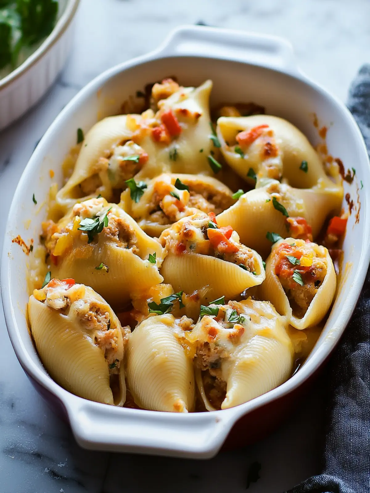 Leftover Thanksgiving Turkey Stuffed Shells