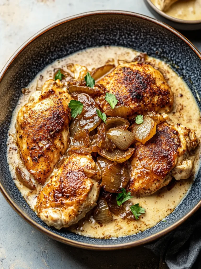 Creamy Caramelized Onion Chicken