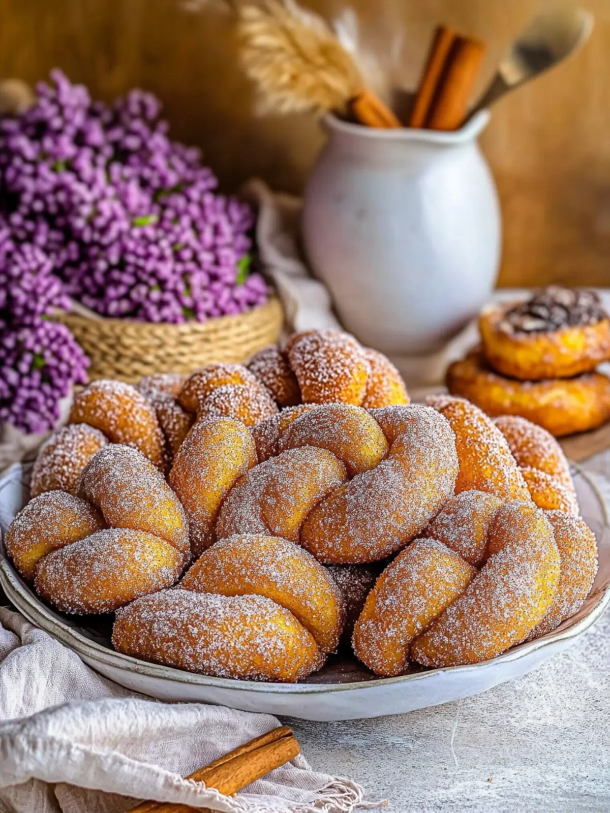 Cinnamon Sugar Twist Donuts