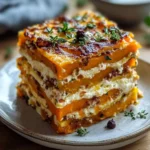 Layered Sweet Potato Butternut Squash Carrot Lasagna