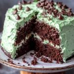Gluten Free Mint Chocolate Chip Cake