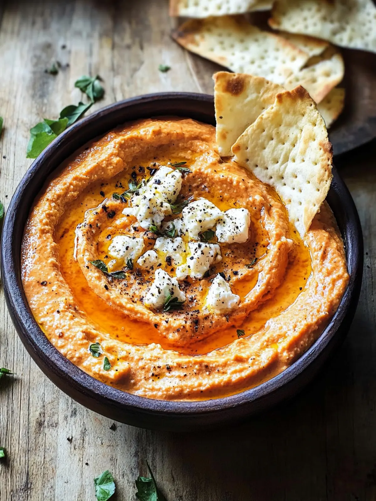 Roasted Pepper Feta Dip