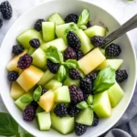 Blackberry Honeydew Salad with Basil