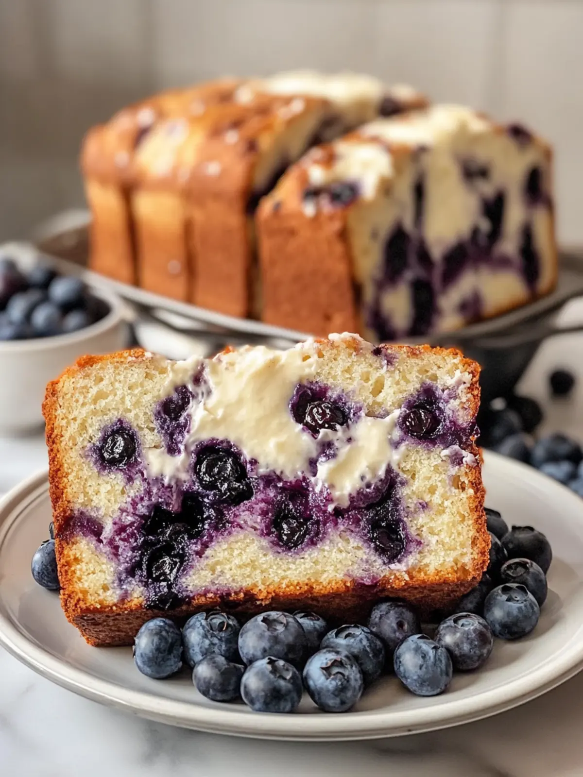 Delicious Blueberry Cream Cheese Bread Recipe