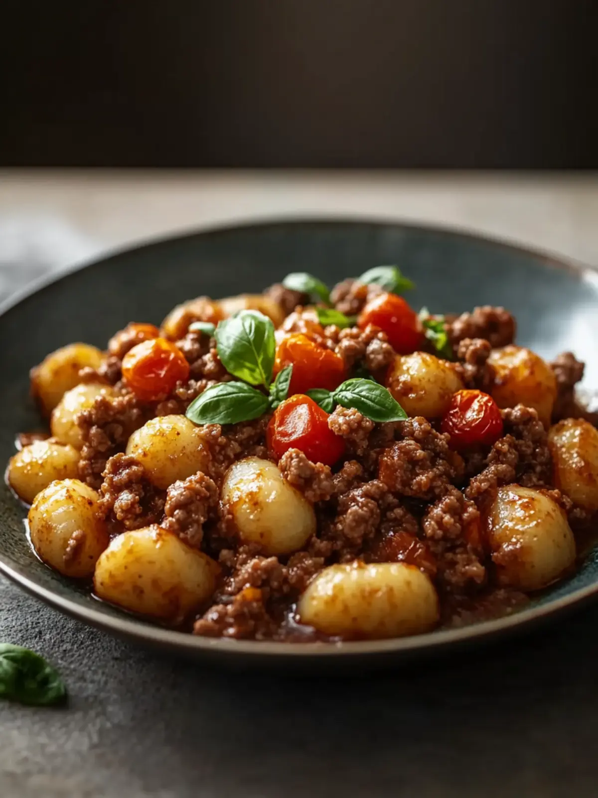 One Pan Ground Beef Gnocchi
