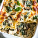 White Chicken Lasagna (with Spinach & Mushroom)