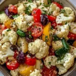 Mediterranean Marinated Cauliflower Salad Side