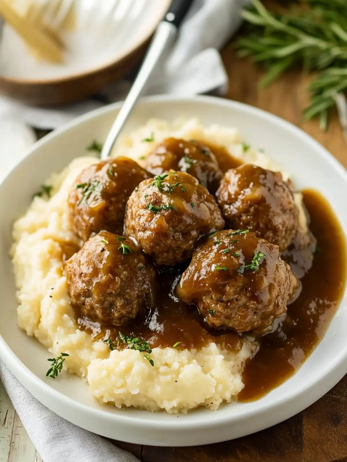 Meatballs and Gravy