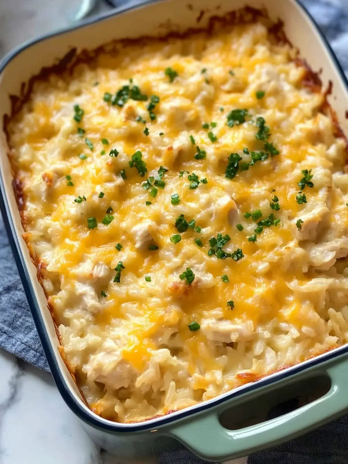 Cheesy Chicken and Rice Casserole