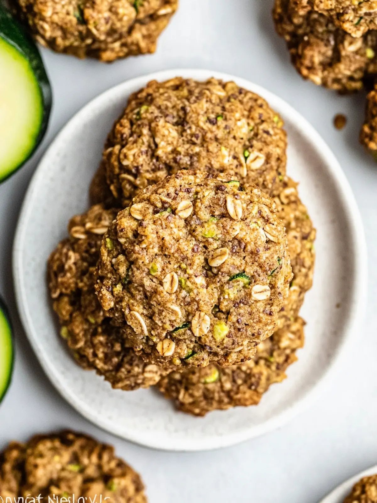 Zucchini Bread Breakfast Cookies