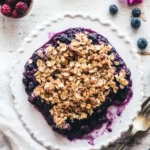 The Ultimate Healthy Blueberry Crumble