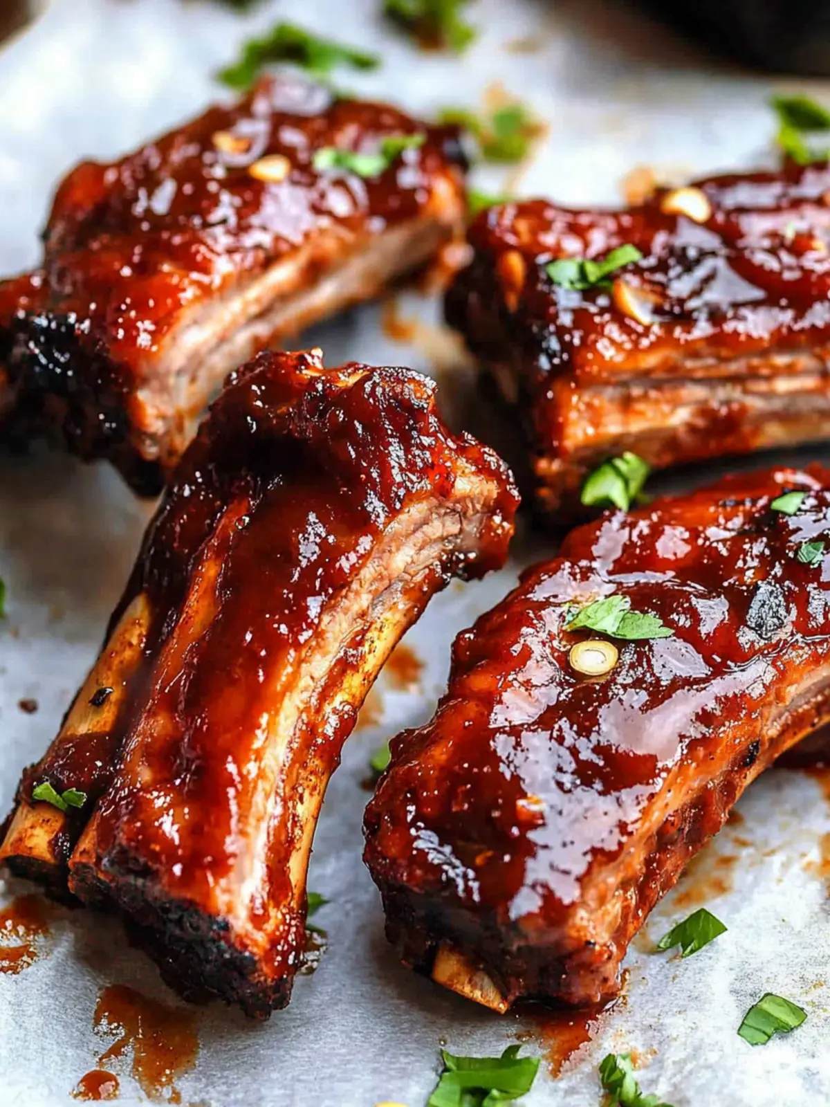 Sticky BBQ Vegan Ribs (Seitan Recipe)