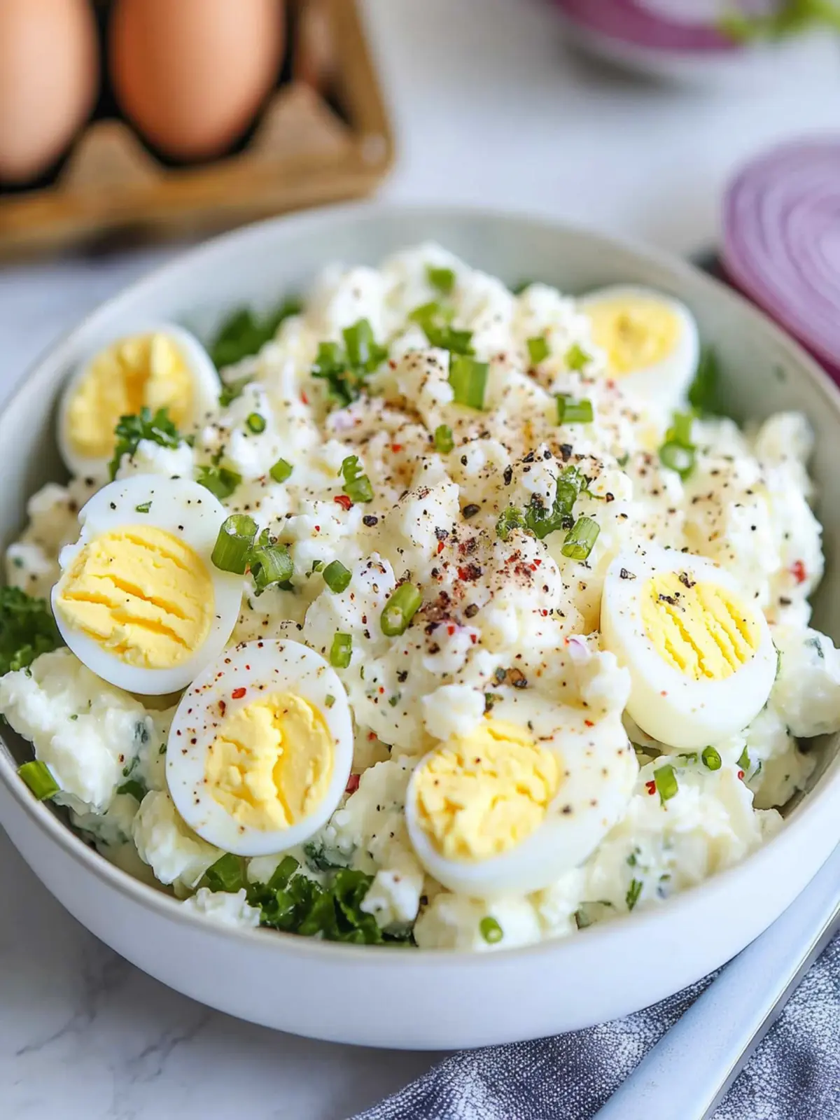 Cottage Cheese Egg Salad (High-Protein, No Mayo)