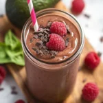 Chocolate Raspberry Smoothie with Avocado