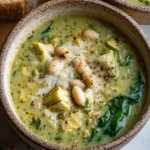 Spinach Artichoke White Bean Soup