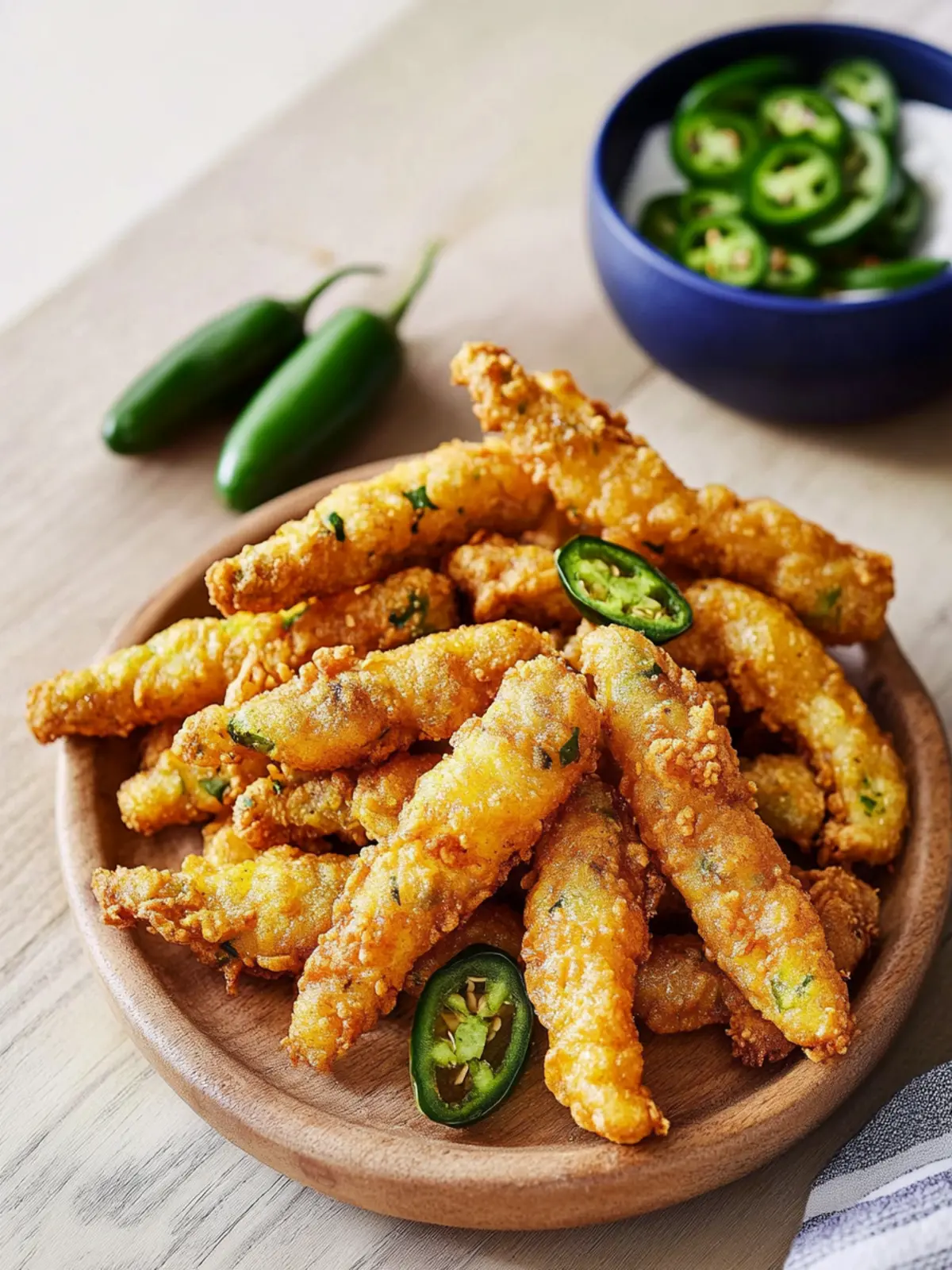 Crispy Fried Jalapeno Sticks