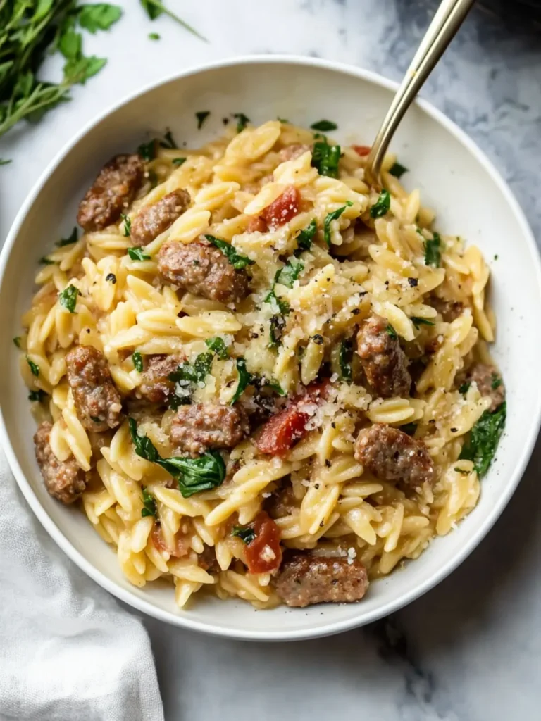 Italian Sausage Orzo