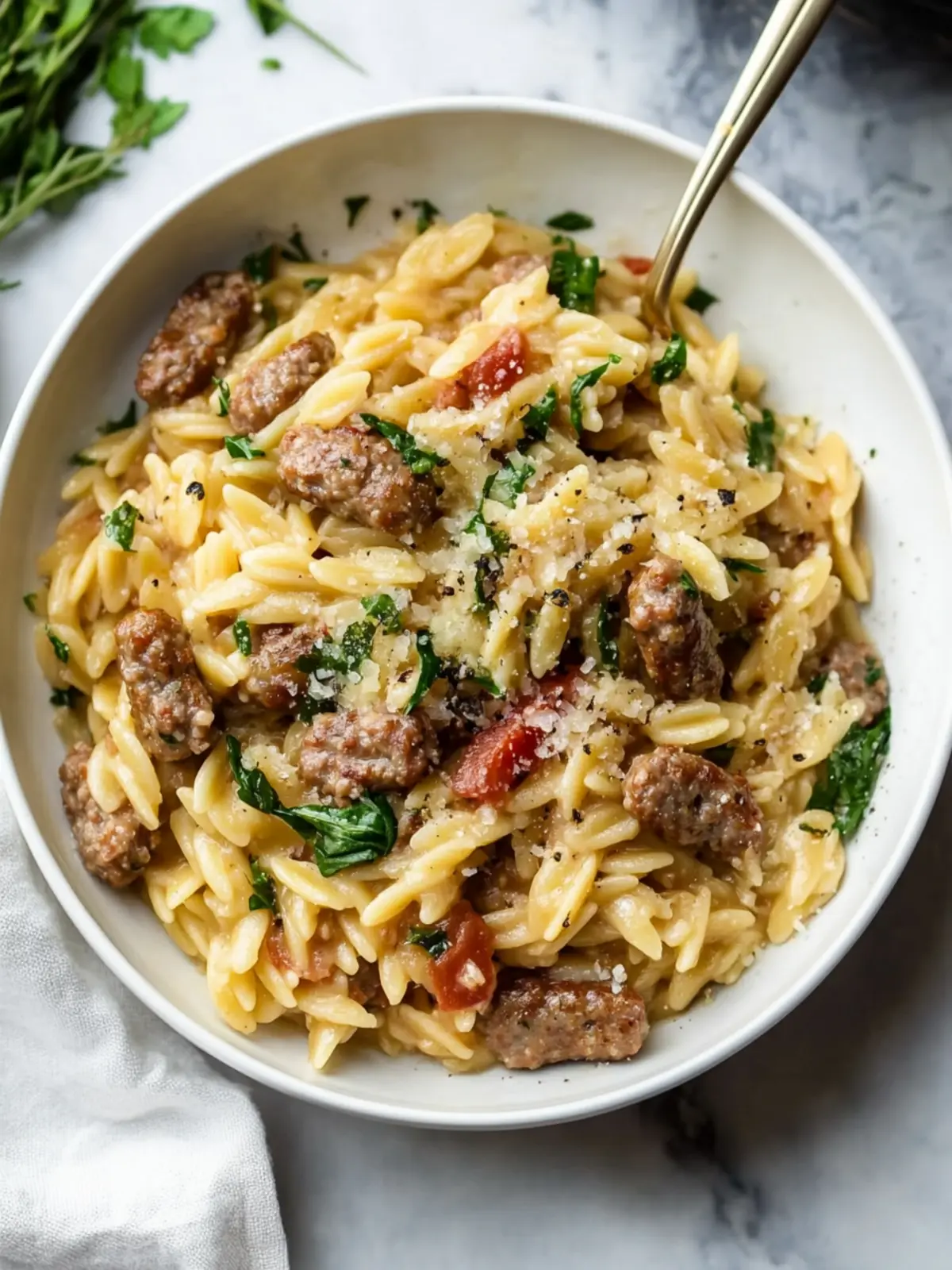 Italian Sausage Orzo