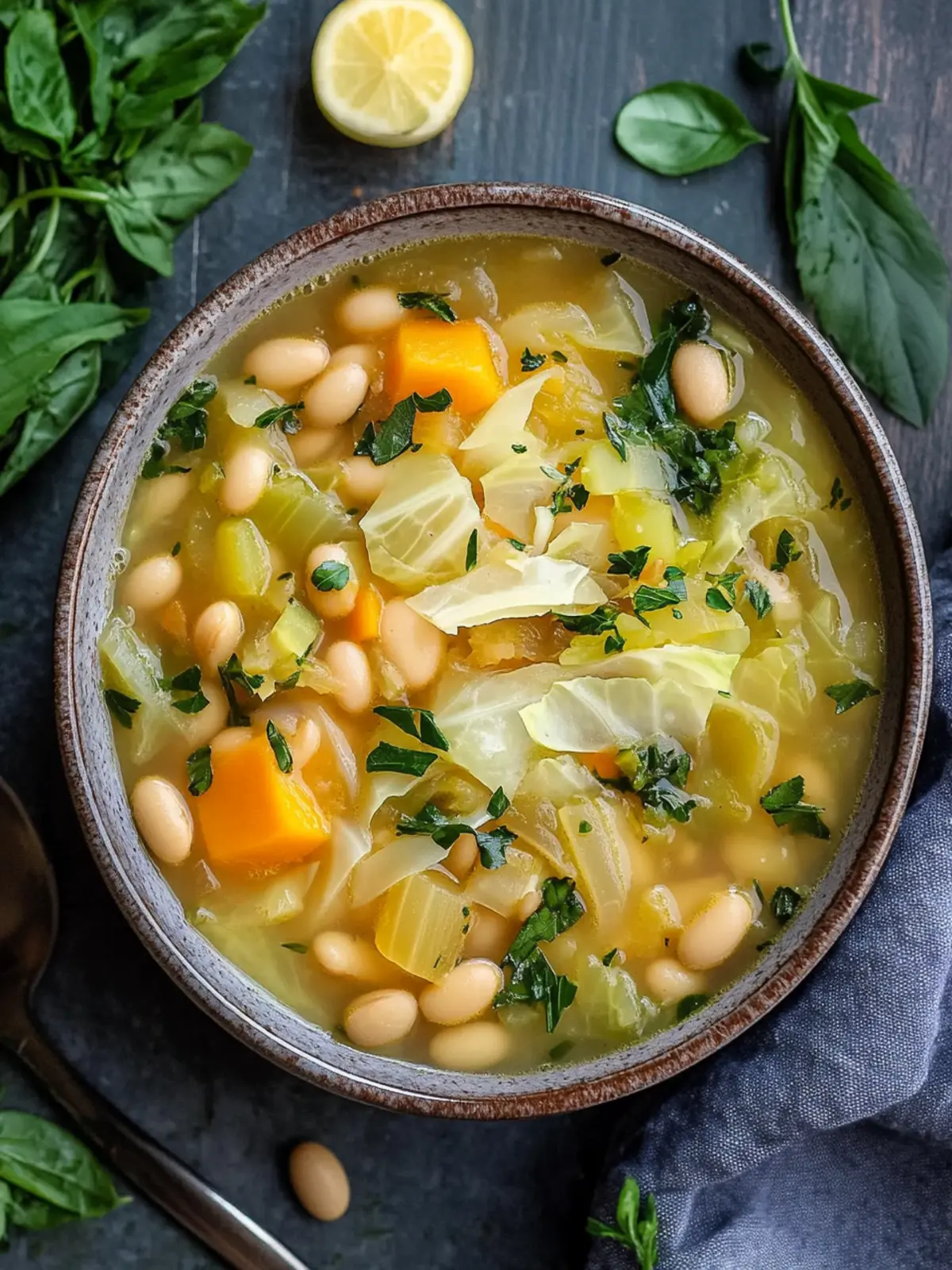 Cabbage and Bean Soup