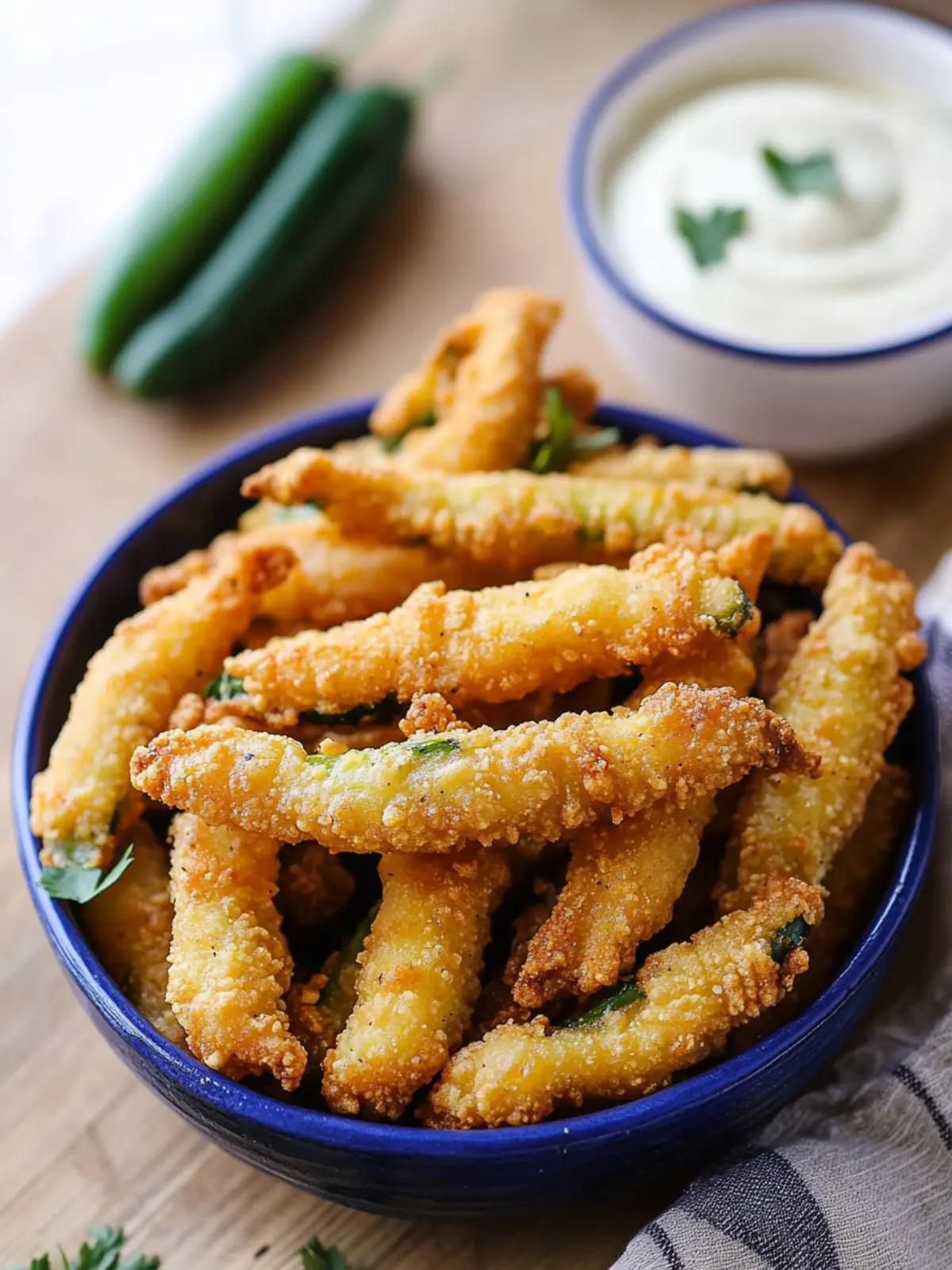 Crispy Fried Jalapeno Sticks