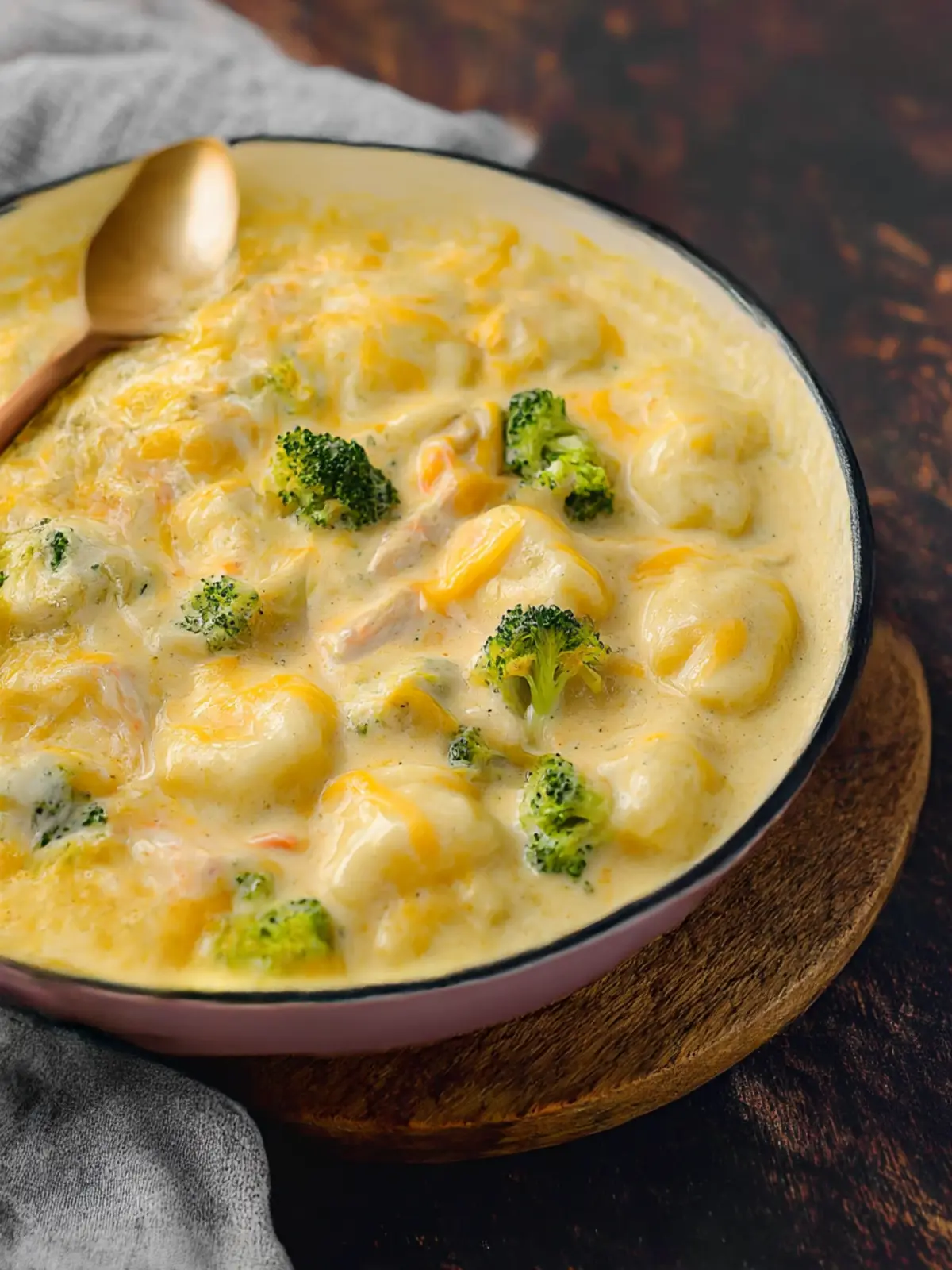 Broccoli Cheddar Chicken and Dumplings