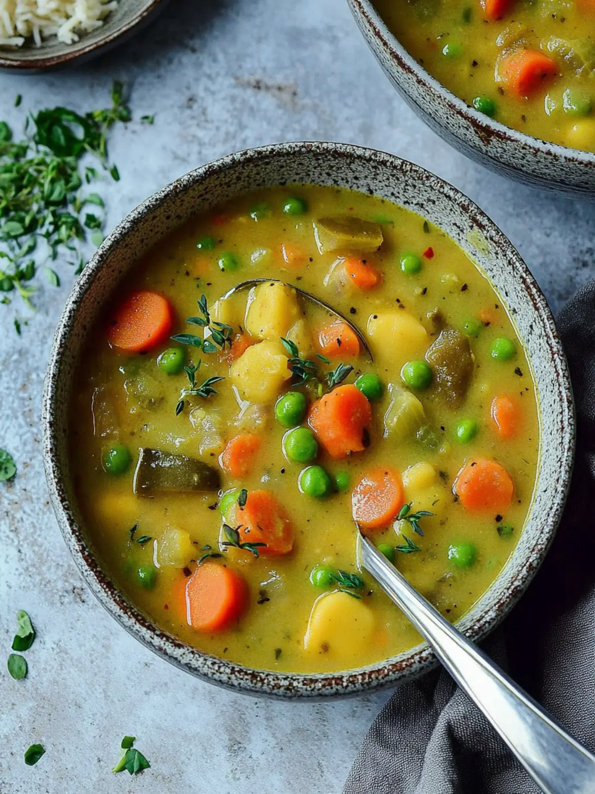 Easy Veggie Stew Recipe | Vegan Pea Soup