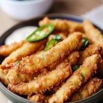 Crispy Fried Jalapeno Sticks