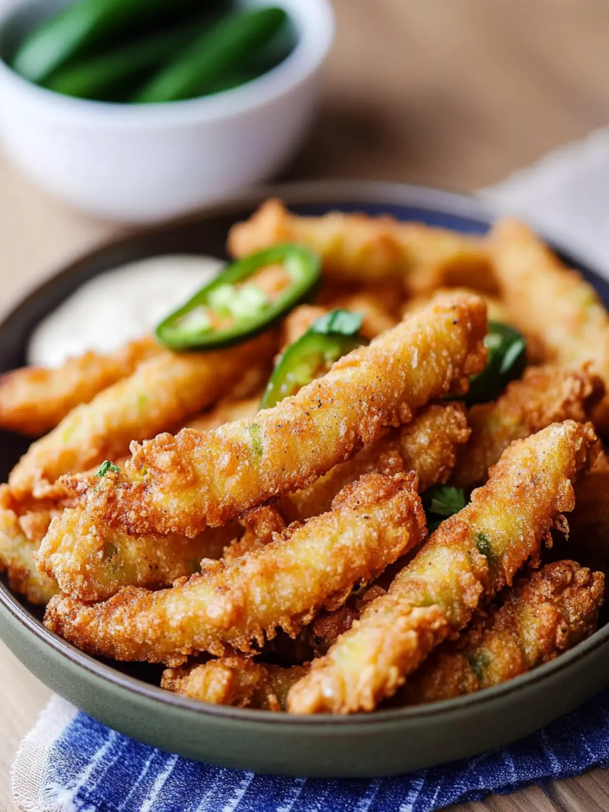 Crispy Fried Jalapeno Sticks