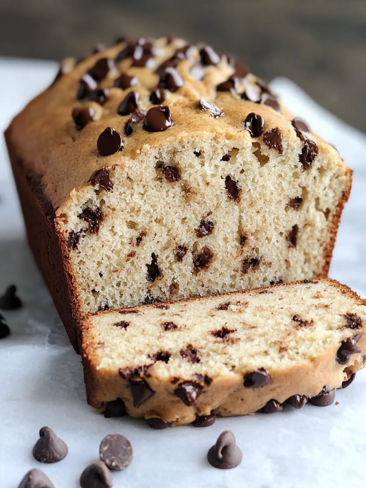 Gluten Free Chocolate Chip Yogurt Bread