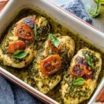 Oven Baked Pesto Chicken