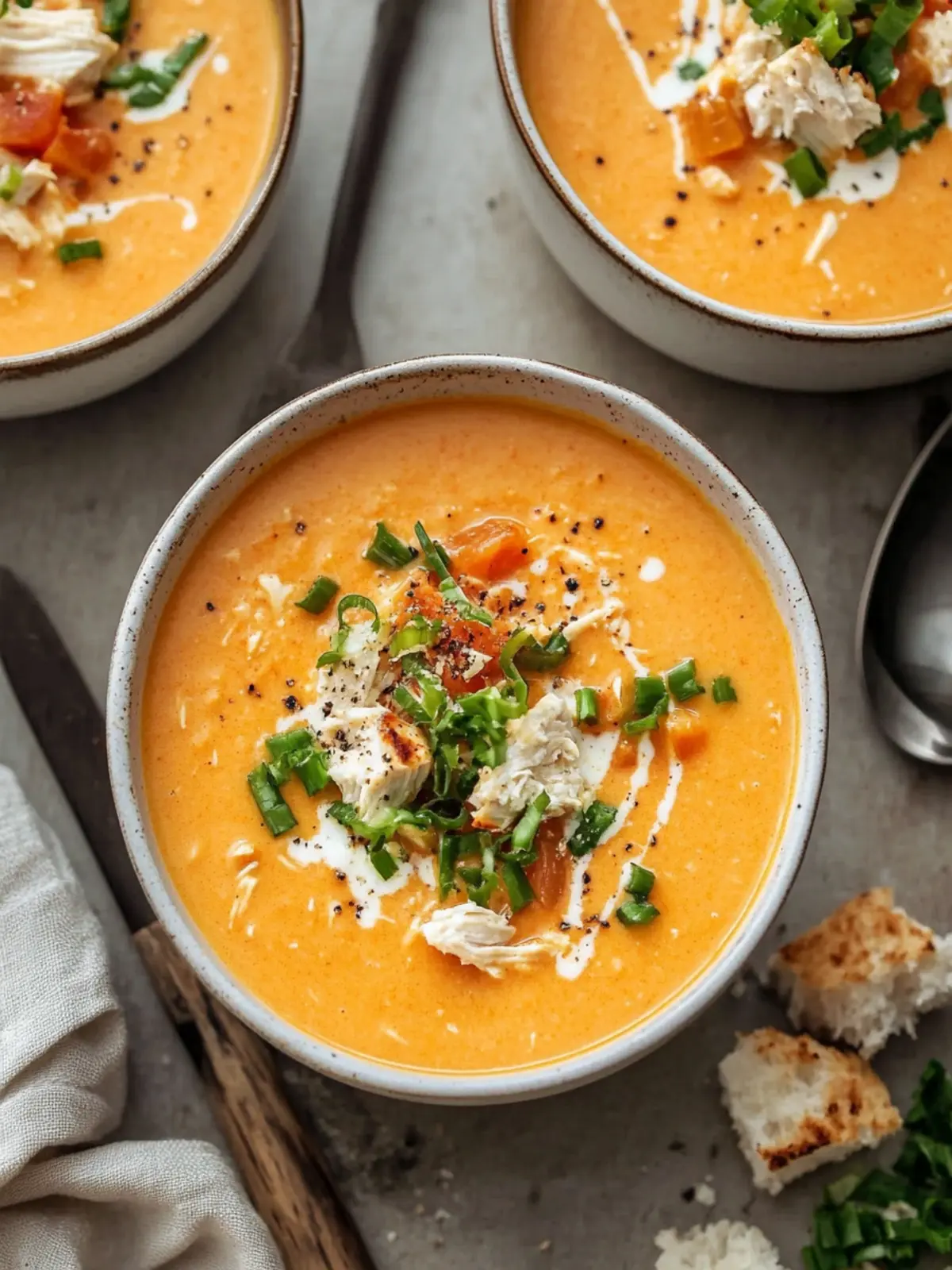 Creamy Buffalo Chicken Soup Recipe