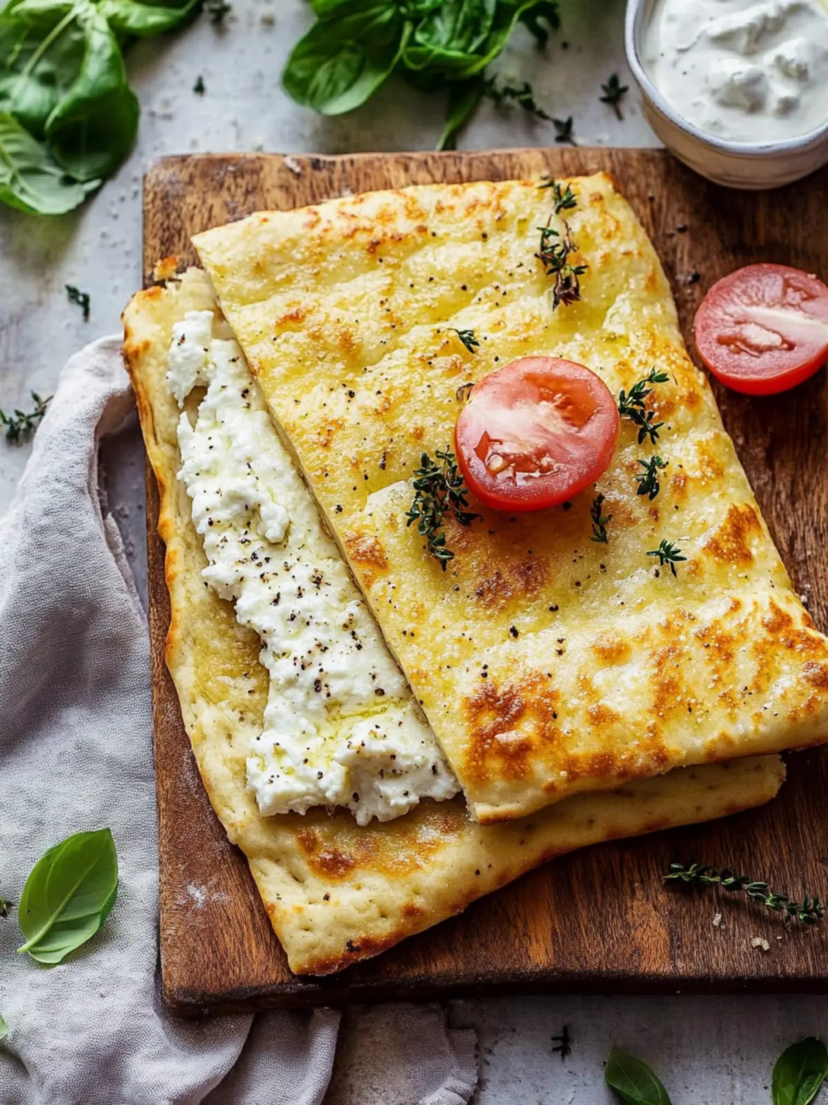 Cottage Cheese Flatbread