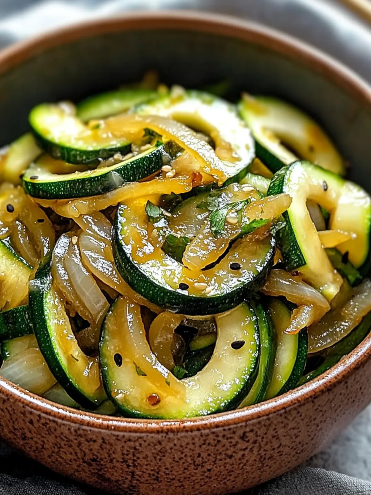Japanese Zucchini and Onion Stir Fry