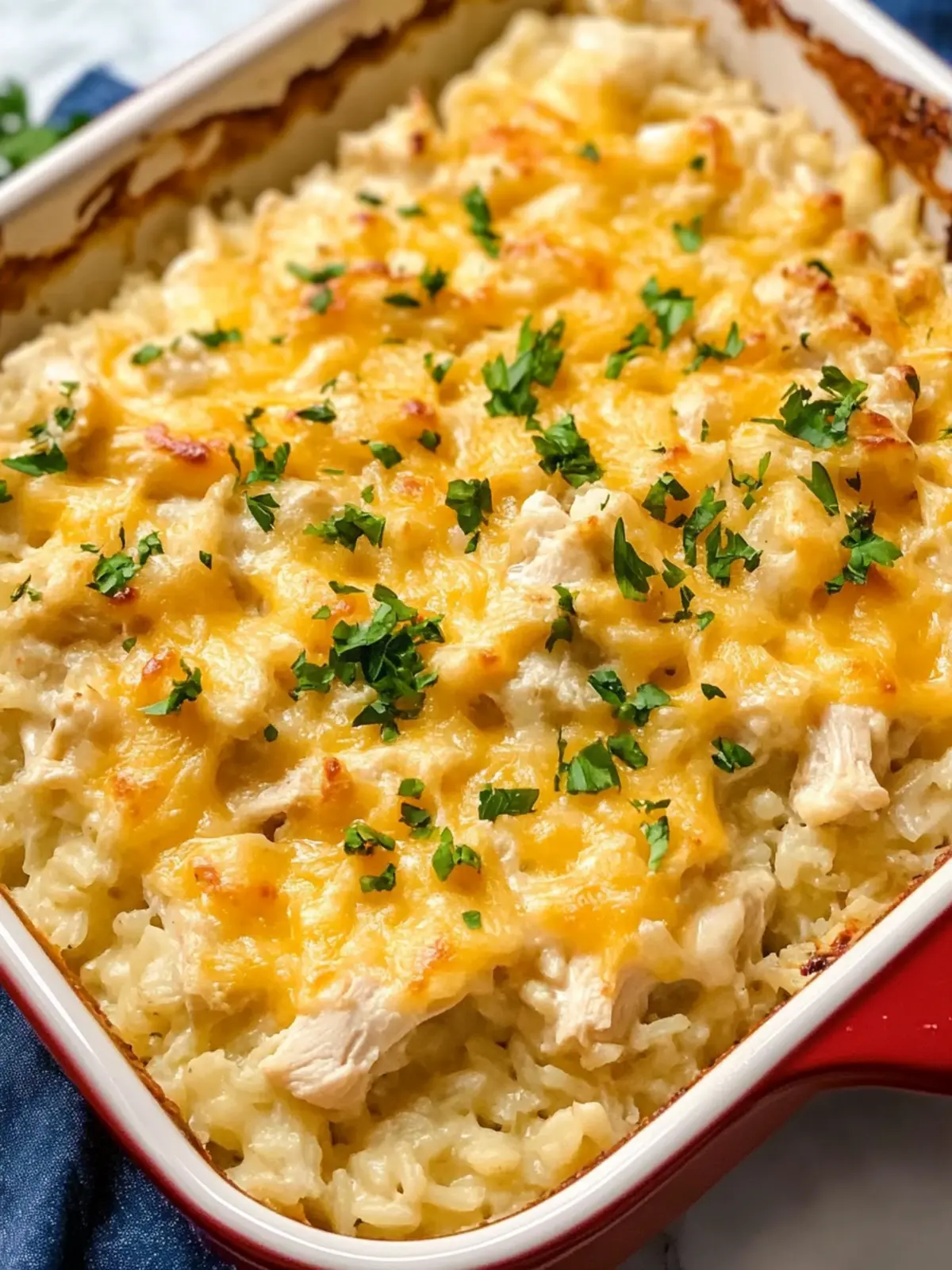 Cheesy Chicken and Rice Casserole