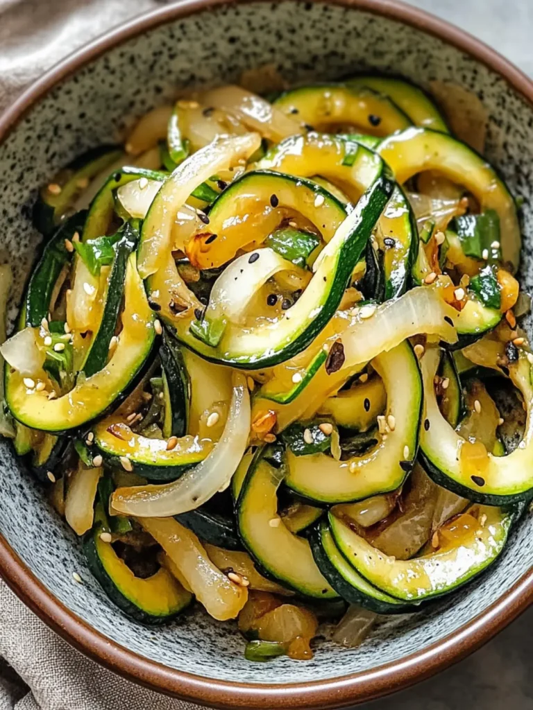 Japanese Zucchini and Onion Stir Fry