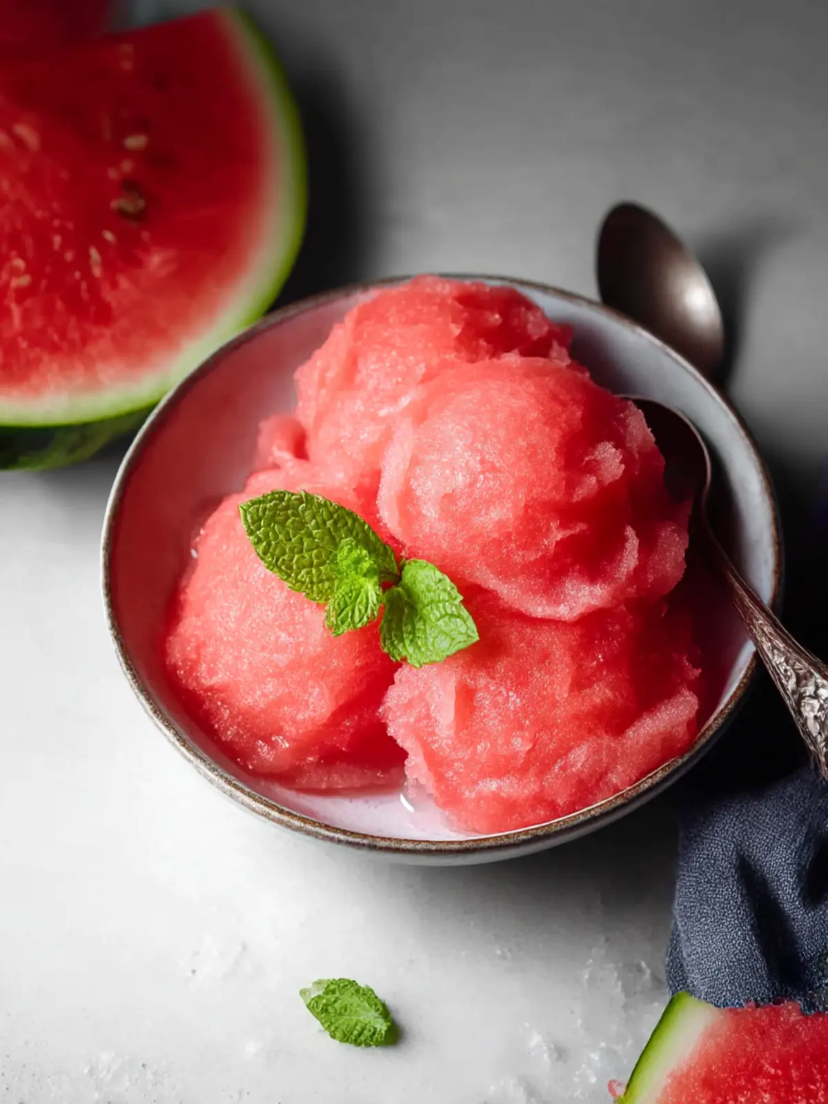 Homemade Watermelon Sorbet