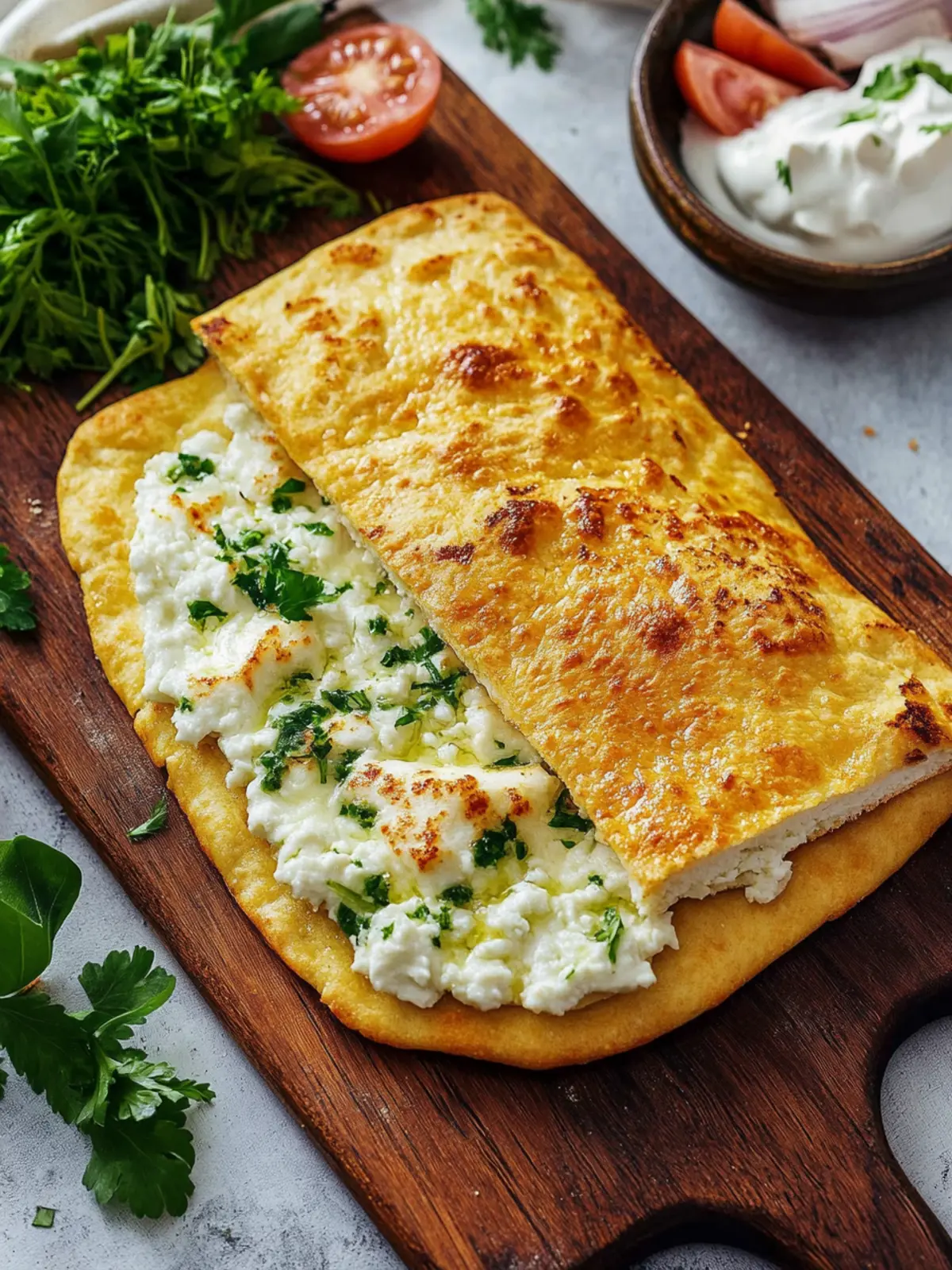 Cottage Cheese Flatbread