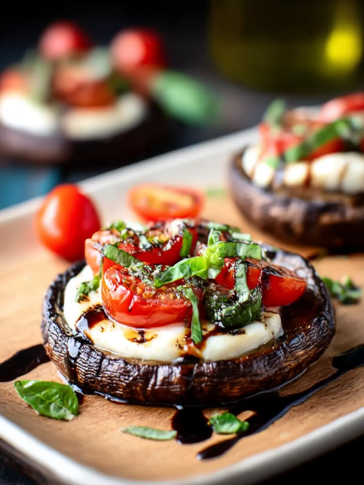 Grilled Portobello Mushrooms Caprese