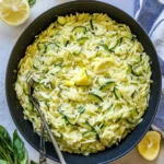 Lemon Orzo With Zucchini