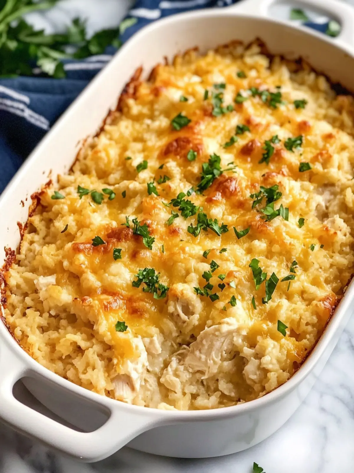 Cheesy Chicken and Rice Casserole