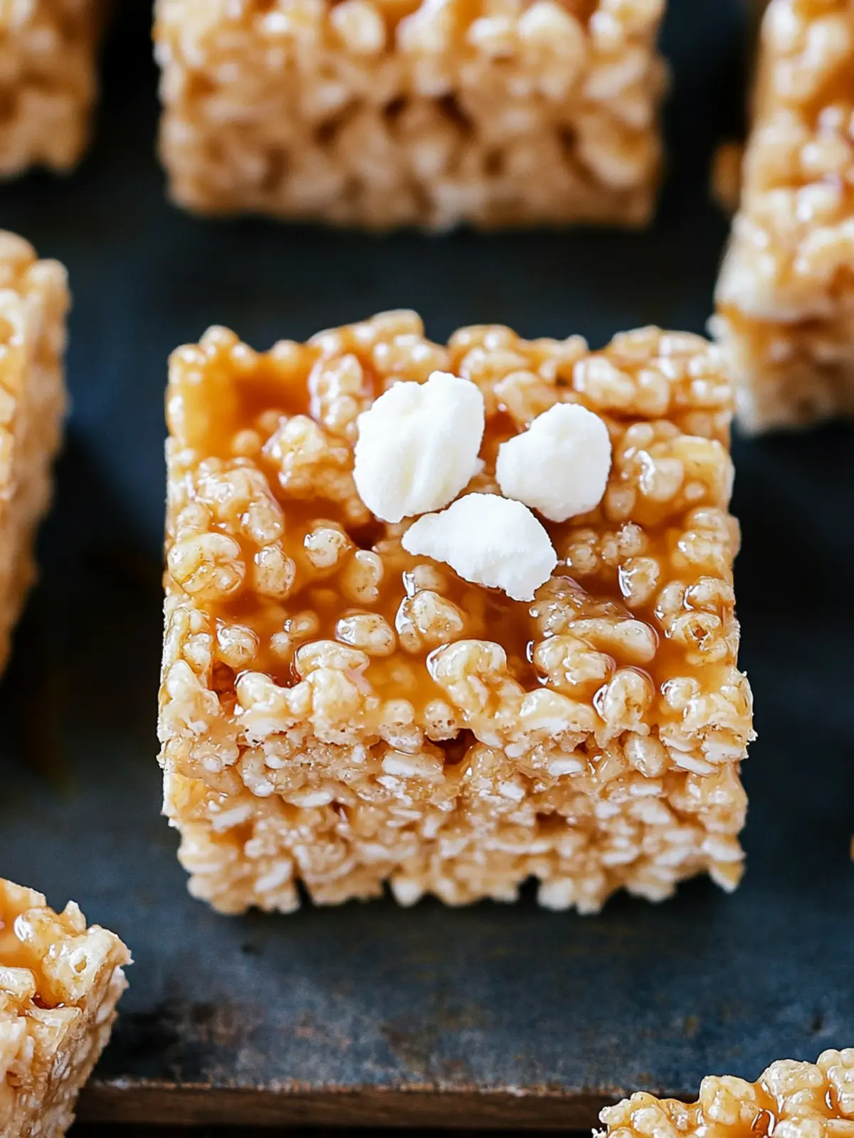 Salted Caramel Rice Krispie Treats