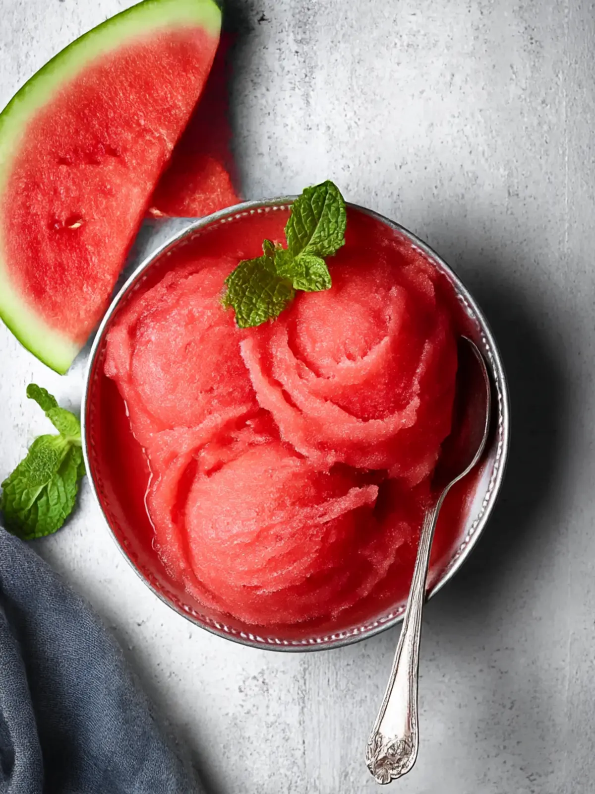 Homemade Watermelon Sorbet