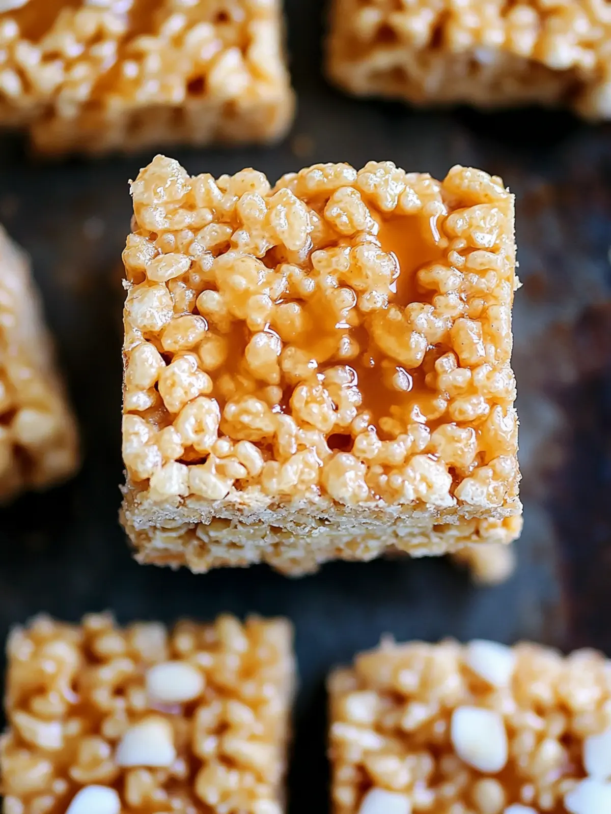 Salted Caramel Rice Krispie Treats