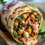 Chili Lime Chickpea Cauliflower Wrap