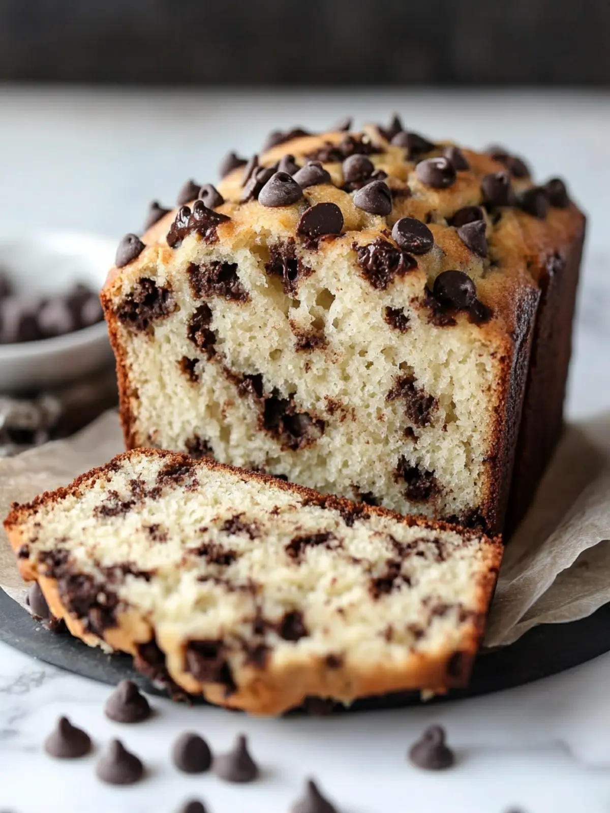 Gluten Free Chocolate Chip Yogurt Bread