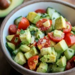 Tomato, Cucumber and Avocado Salad