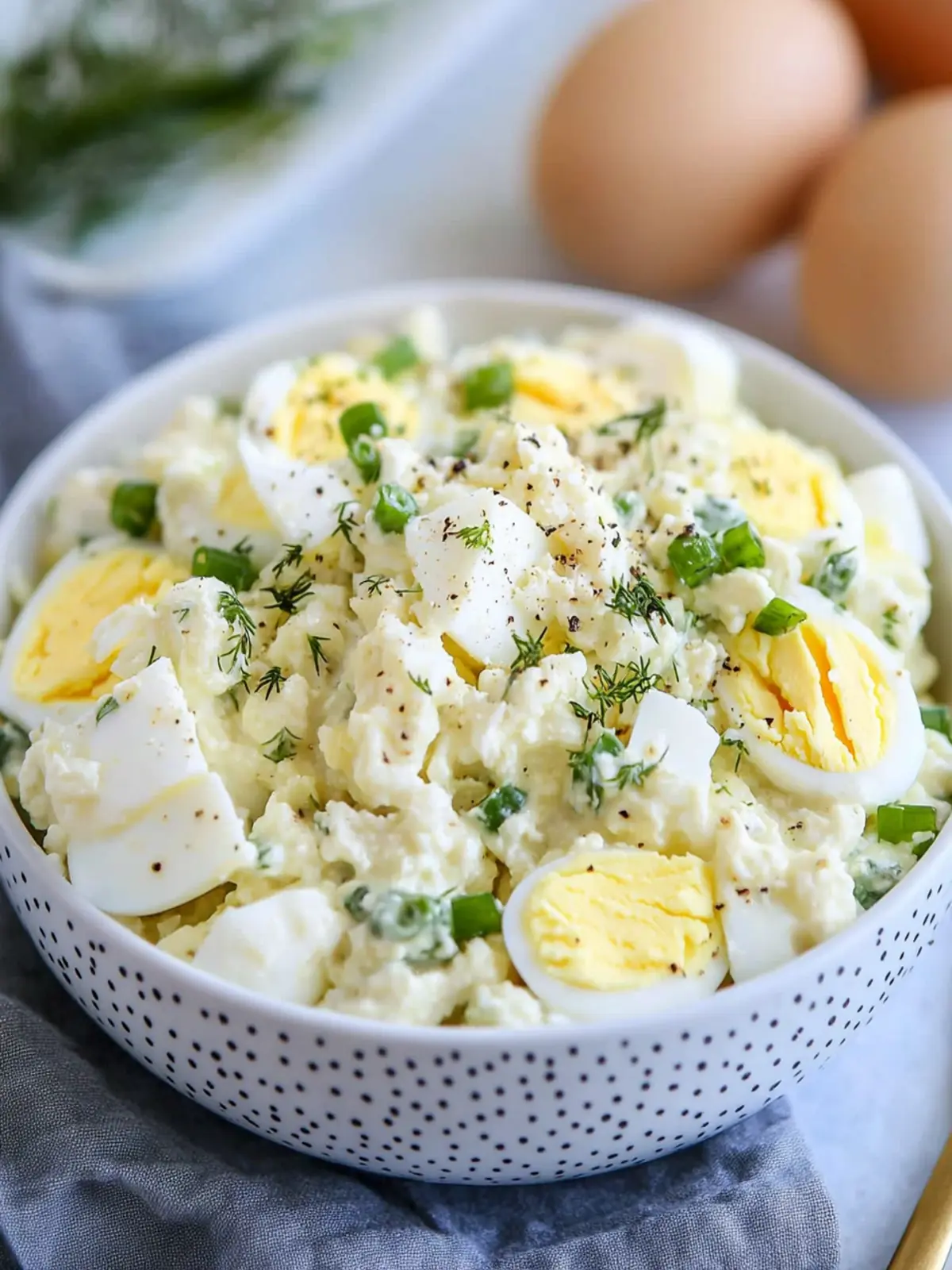 Cottage Cheese Egg Salad (High-Protein, No Mayo)